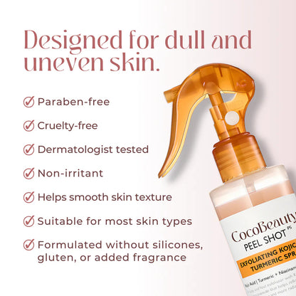 WomenWellnes Body Peel Spray - Kojic + Turmeric